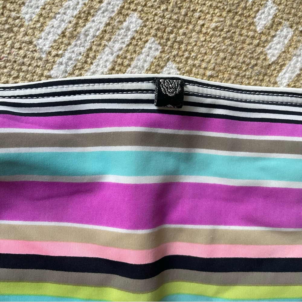 4/$20➡️ La Vie En Rose Multicolor Striped Bikini Bottom Loop Ties – Size Small - Picture 8 of 11